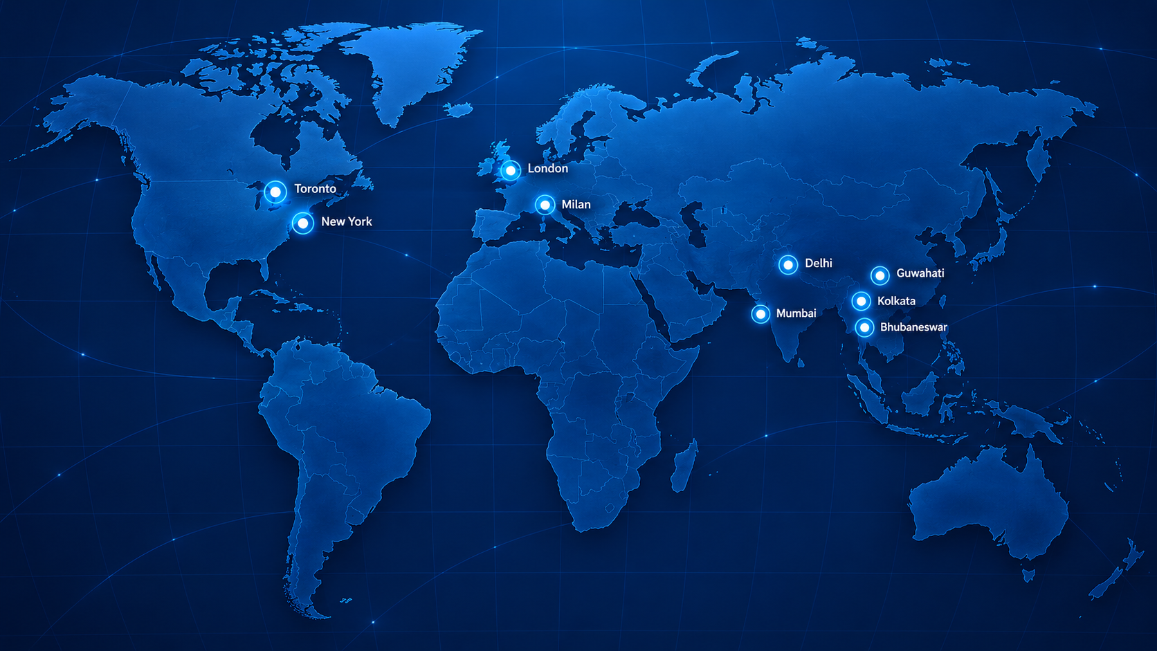 Map of our office locations